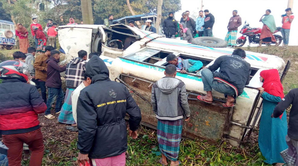 হবিগঞ্জে সড়ক দুর্ঘটনায় শ্রমিক নিহত