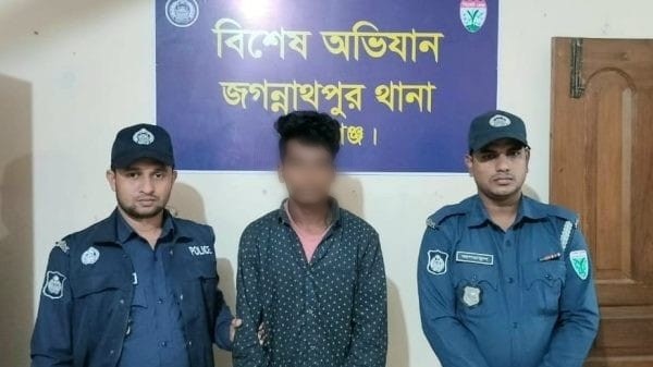 জগন্নাথপুরে কিশোরীকে নিয়ে পালিয়ে থাকার ১৮ দিন পর প্রেমিক কারাগারে