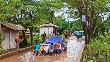 বিয়ানীবাজার-চন্দরপুর সড়কের মাত্র ২১৫মিটার রাস্তা যেন মরণ ফাঁদ