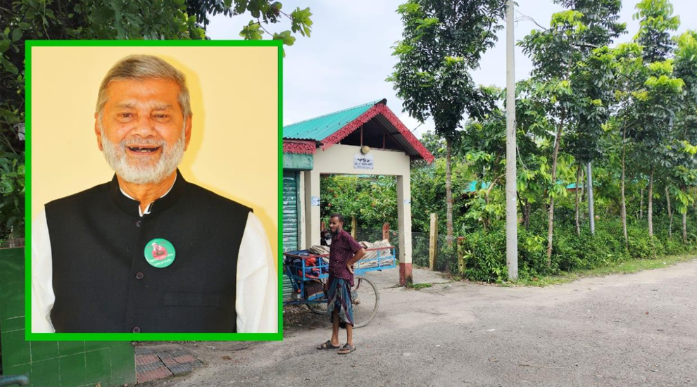 সড়কের জমি দখল করে সাবেক পরিকল্পনামন্ত্রীর বাগানবাড়ি!