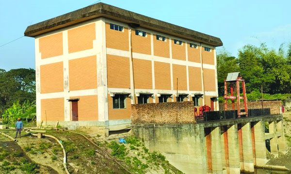 সিলেট জকিগঞ্জের ভারতের বাধায় চালু করা যাচ্ছে না শতকোটি টাকার পাম্প হাউজ