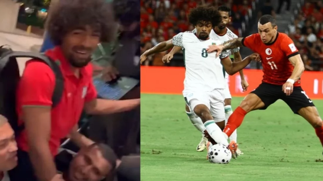 হংকংয়ের বিপক্ষে ড্রয়ের পর হামজাকে কাঁধে তুলে নাচলেন প্রবাসী বাংলাদেশিরা