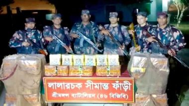 কুলাউড়ায় নাসির বিড়ি ধরলো বিজিবি