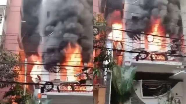 উত্তরায় ৭ তলা ভবনে আগুন, ৩ মরদেহ উদ্ধার