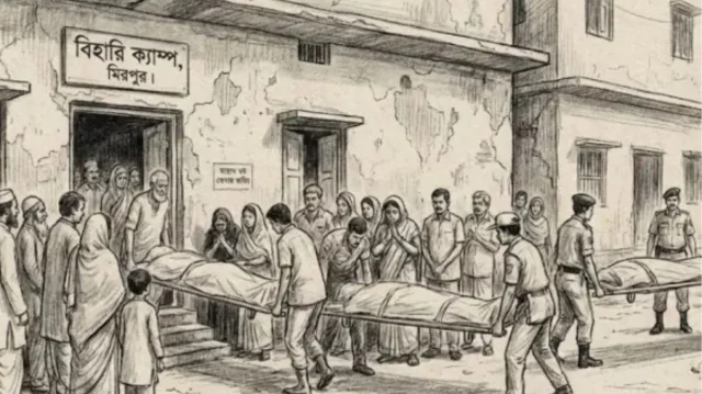 মিরপুরে বিহারি ক্যাম্প থেকে দুই শিশুসহ একই পরিবারের চারজনের মরদেহ উদ্ধার
