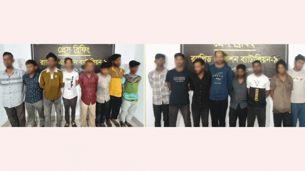 সিলেটে র‌্যাবের চিরুণী অভিযানে ১৬ ছিনতাই কারী আটক