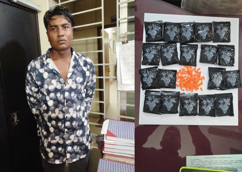 বড়লেখায় ৪ হাজার পিস ইয়াবাসহ যুবক গ্রেপ্তার