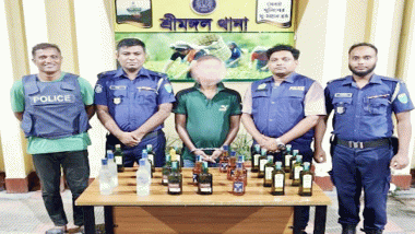 শ্রীমঙ্গলে বিদেশি ম দ সহ আ*ট*ক ১