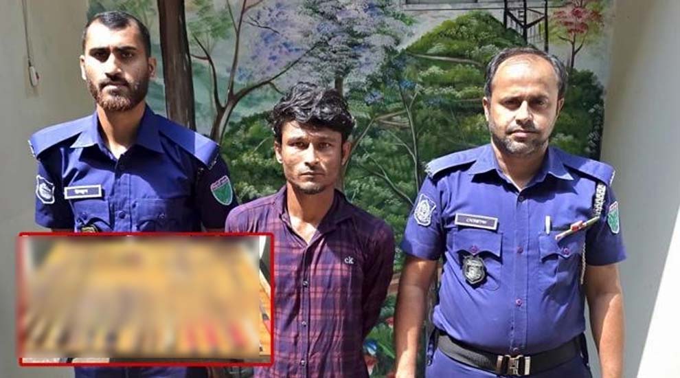 মৌলভীবাজারে পুলিশ- জনতার হাতে অ স্ত্রসহ আ ট ক হাসান