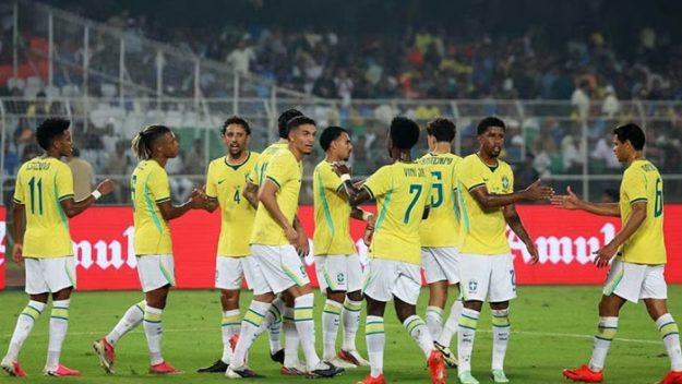 ভারতকে হারিয়ে জয় দিয়ে শেষ ব্রাজিলের এশিয়া সফর